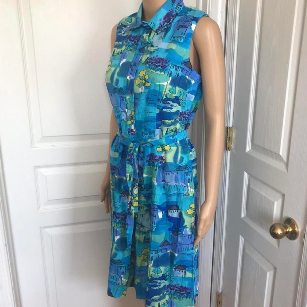 🌹COLDWATER CREEK🌹 NWT Blue ShirtDress Size 10